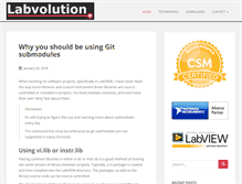 Tablet Screenshot of labvolution.com